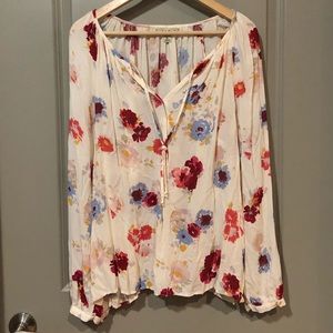 Like new! Lucky Brand floral boho tunic!